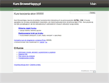 Tablet Screenshot of kurs.browsehappy.pl